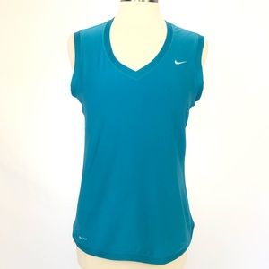 Nike Dry Fit Sleeveless Running Training Top Sz M